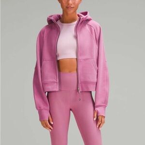 Lululemon Dusty Rose Scuba Full Zip Hoodie